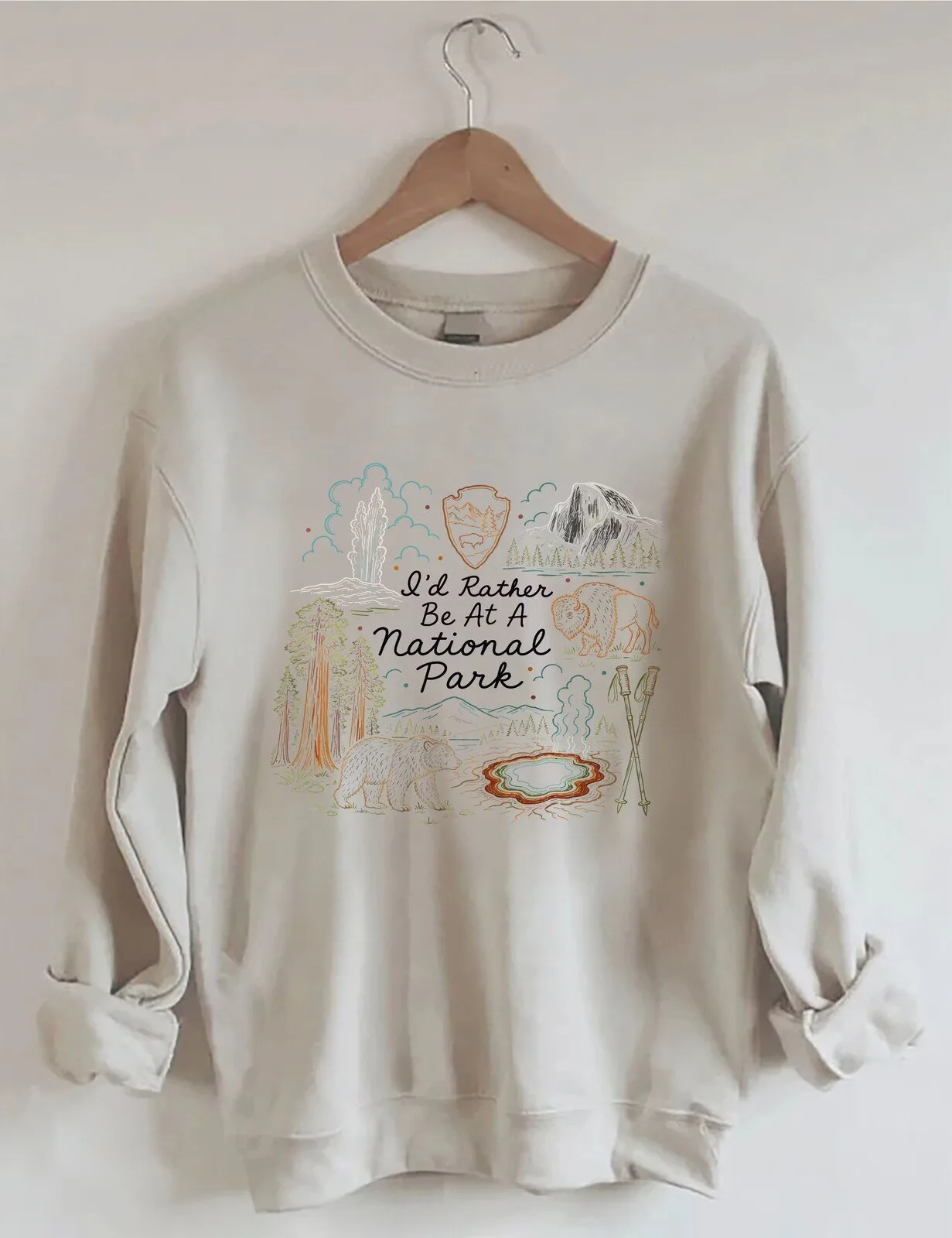 National Park Vacation Nature Lover Crewneck Sweatshirt